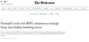 Natural Group Partners with Patanjali’s Tech Arm to Deploy AI-Driven Bilingual Banking Solutions